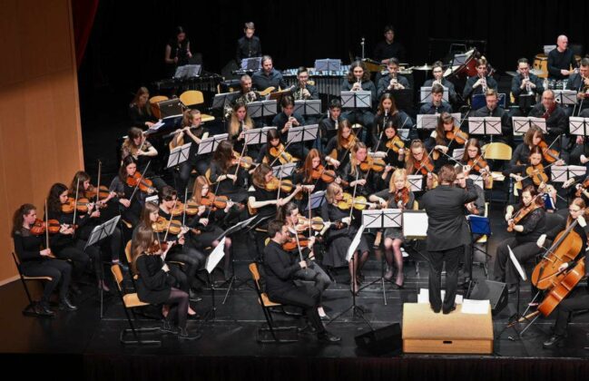 FOTO: Koncert Novomeškega simfoničnega orkestra v Šentjerneju